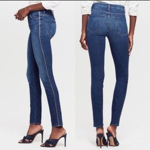 MOTHER - High Waist Looker Jeans Rose Gold Trim